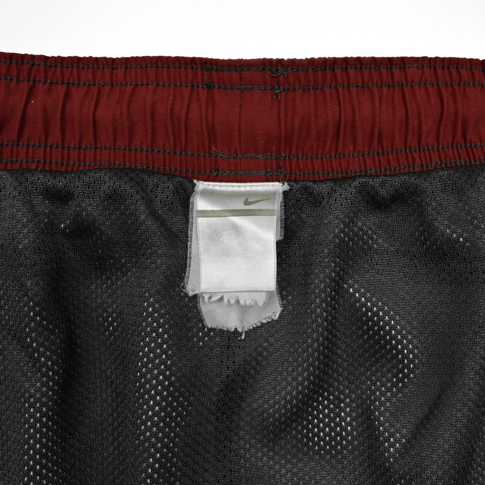 Nike Floral Beach Shorts Large/XL Embroidered Logo Y2K‎ Swim Retro Mesh Lined